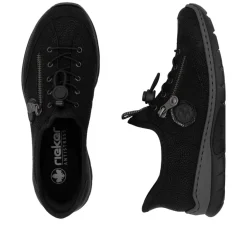 New Rieker Ready 2 Go Sneakers Dame Sort