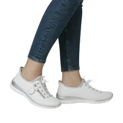 Rieker Ready 2 Go Sneakers Dame Hvid