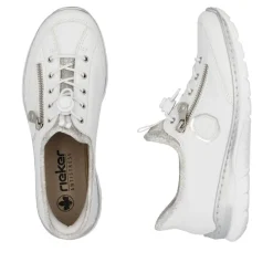 Rieker Ready 2 Go Sneakers Dame Hvid