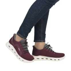 Rieker Ready 2 Go Sneakers Dame Rød