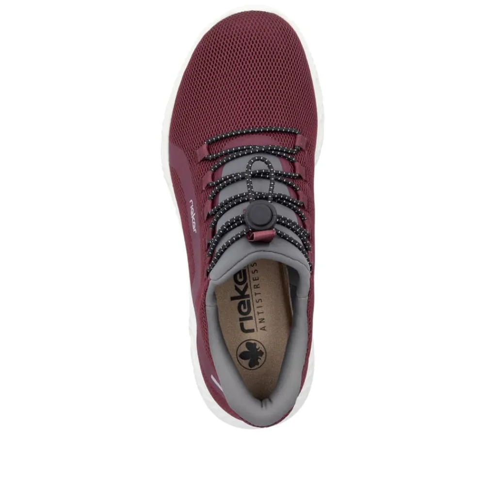 Rieker Ready 2 Go Sneakers Dame Rød