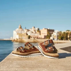 Online Rieker Sandal Dame Brun