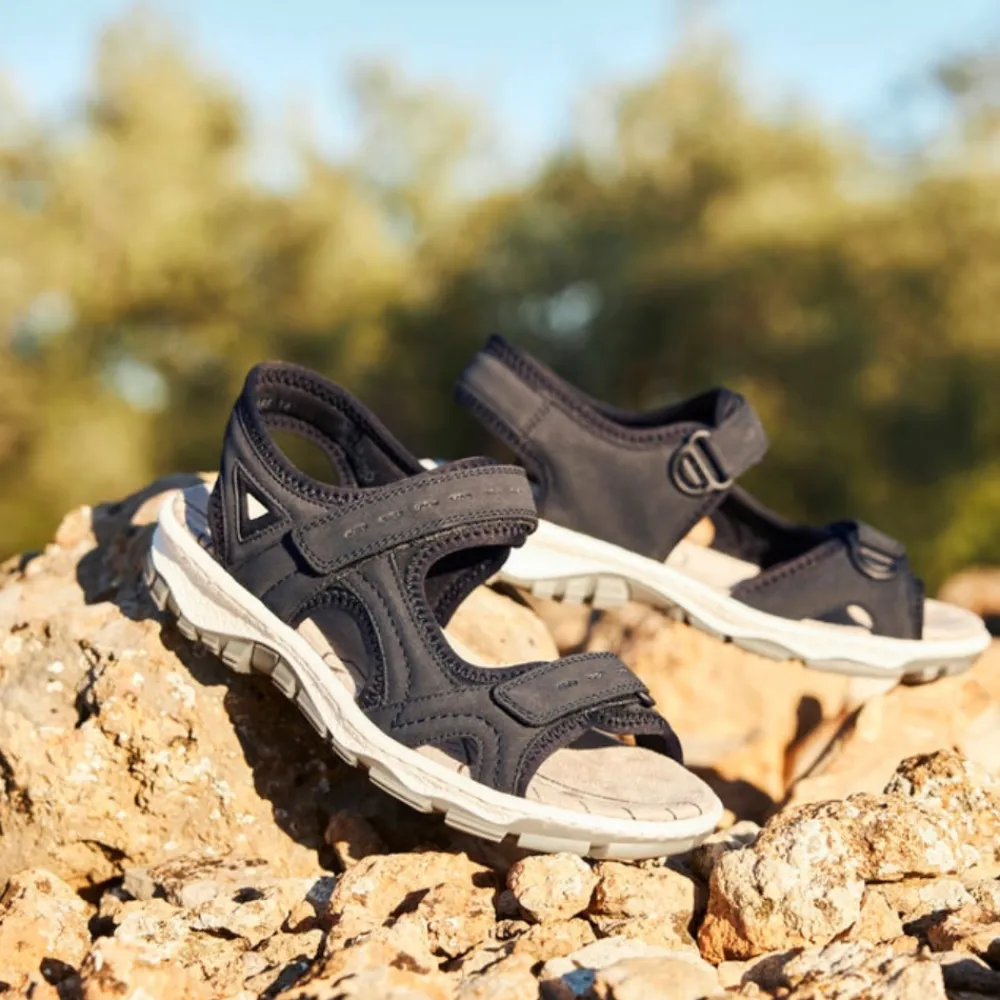 New Rieker Sandal Dame Blå