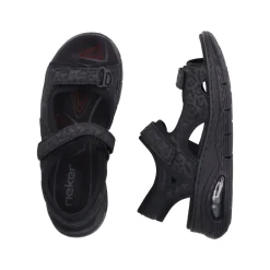 Clearance Rieker Sandal Dame Sort