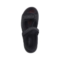 Clearance Rieker Sandal Dame Sort