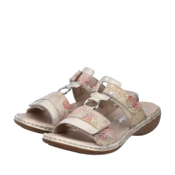Hot Rieker Sandal Dame Rosa