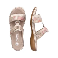 Hot Rieker Sandal Dame Rosa