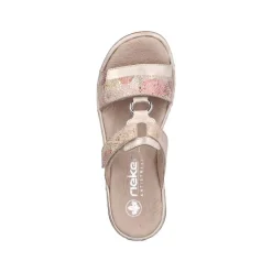 Hot Rieker Sandal Dame Rosa