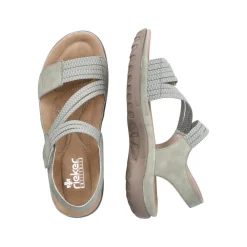 Clearance Rieker Sandal Dame Grøn