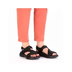 Outlet Rieker Sandal Dame Sort