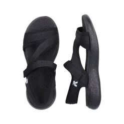 Outlet Rieker Sandal Dame Sort