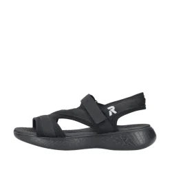Outlet Rieker Sandal Dame Sort