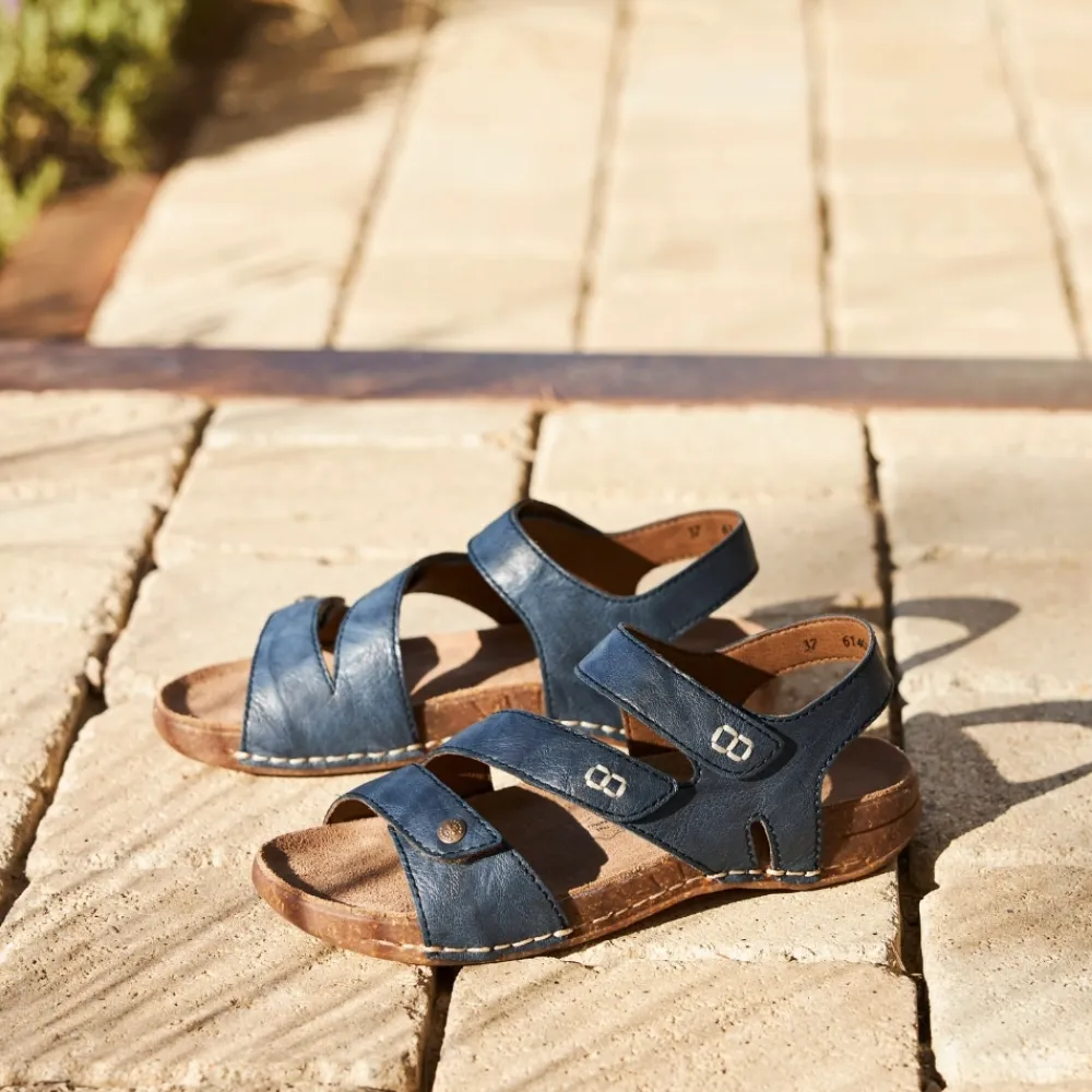 Best Rieker Sandal Dame Blå