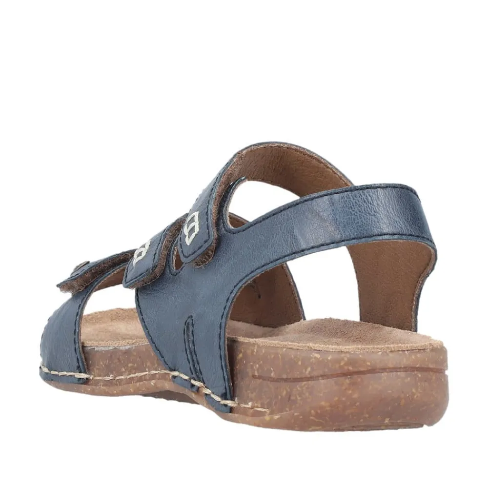 Best Rieker Sandal Dame Blå