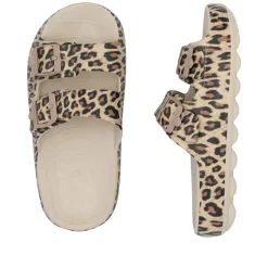 New Rieker Sandal Dame Leopard