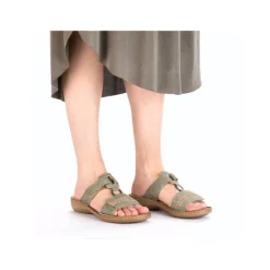 Clearance Rieker Sandal Dame Grøn