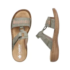 Clearance Rieker Sandal Dame Grøn