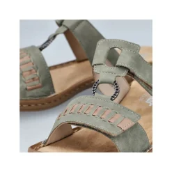 Clearance Rieker Sandal Dame Grøn