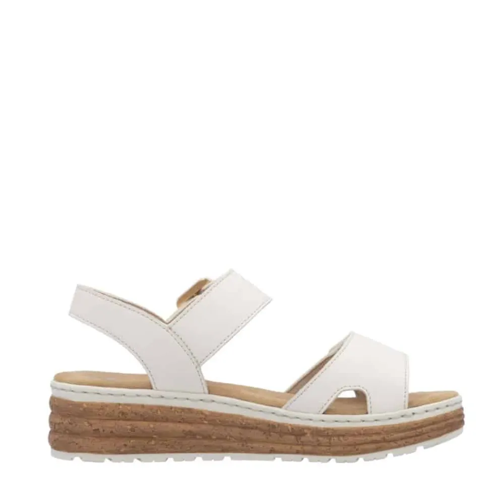 Hot Rieker Sandal Dame Beige