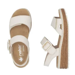 Hot Rieker Sandal Dame Beige
