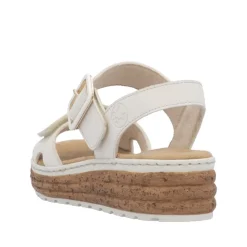Hot Rieker Sandal Dame Beige