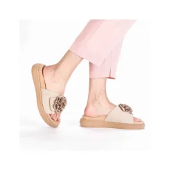 Discount Rieker Sandal Dame Beige