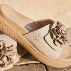 Discount Rieker Sandal Dame Beige