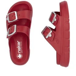 Rieker Sandal Dame Rød