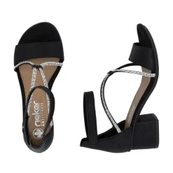 Clearance Rieker Sandal Dame Sort