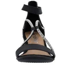 Clearance Rieker Sandal Dame Sort