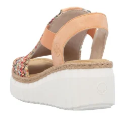 Rieker Sandal Dame Orange