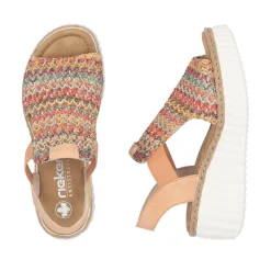 Rieker Sandal Dame Orange