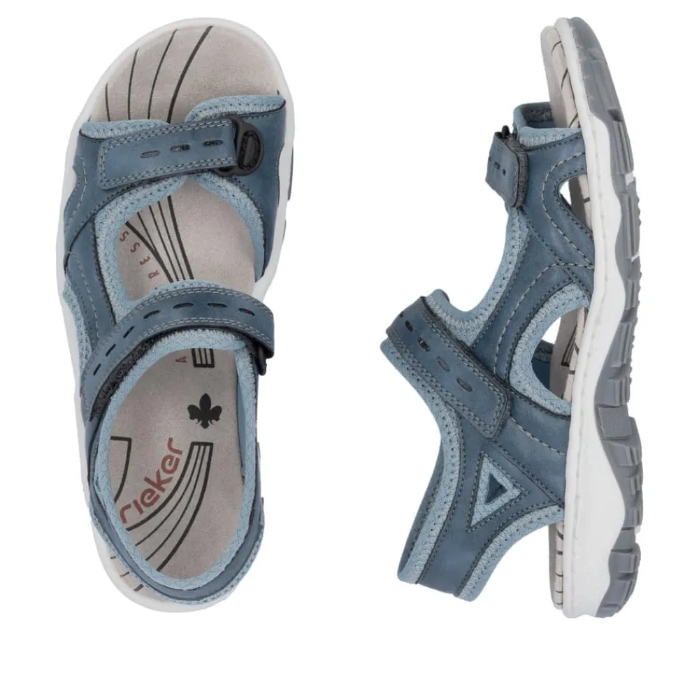 Hot Rieker Sandal Dame Blå