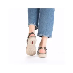 New Rieker Sandal Dame Bronze