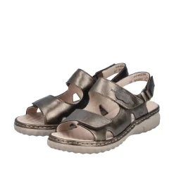 New Rieker Sandal Dame Bronze