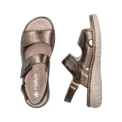 New Rieker Sandal Dame Bronze
