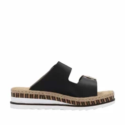 Outlet Rieker Sandal Dame Sort