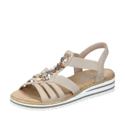 Rieker Sandal Dame Beige