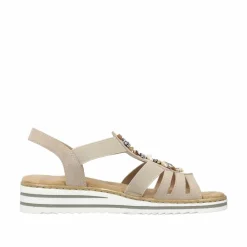 Rieker Sandal Dame Beige