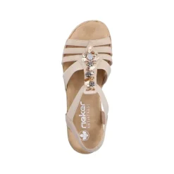 Rieker Sandal Dame Beige