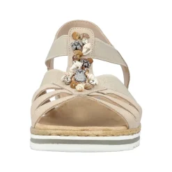 Rieker Sandal Dame Beige