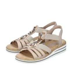 Rieker Sandal Dame Beige