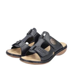New Rieker Sandal Dame Sort
