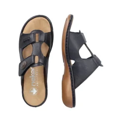 New Rieker Sandal Dame Sort
