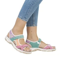 Hot Rieker Sandal Dame Rosa