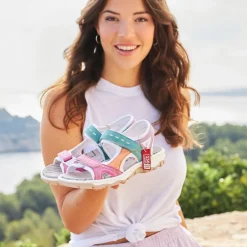 Hot Rieker Sandal Dame Rosa