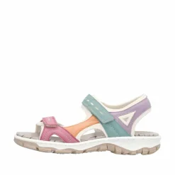 Hot Rieker Sandal Dame Rosa