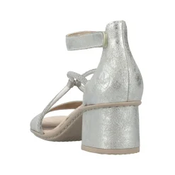 Outlet Rieker Sandal Dame Sølv