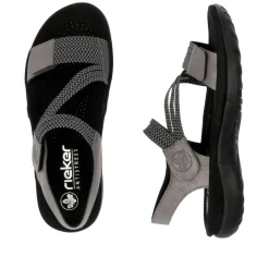 Best Rieker Sandal Dame Sort