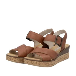 Hot Rieker Sandal Dame Brun